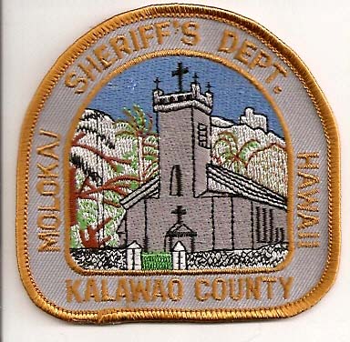 Molokai Sheriff's Dept
Thanks to EmblemAndPatchSales.com for this scan.
County: Kalawao
Keywords: hawaii sheriffs department