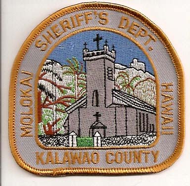 Molokai Sheriff's Dept
Thanks to EmblemAndPatchSales.com for this scan.
County: Kalawao
Keywords: hawaii sheriffs department