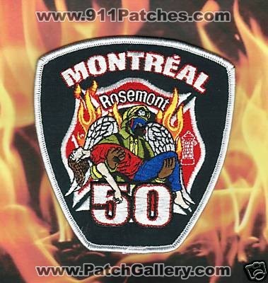 Montreal Fire Department Station 50 (Canada QC)
Thanks to PaulsFirePatches.com for this scan.
Keywords: dept. caserne rosemont