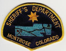 Montrose Sheriff's Department
Thanks to Scott McDairmant for this scan.
Keywords: colorado sheriffs