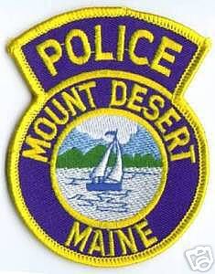 Mount Desert Police
Thanks to apdsgt for this scan.
Keywords: maine mt