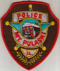 Mount Pulaski Police
Thanks to BlueLineDesigns.net for this scan.
Keywords: illinois mt
