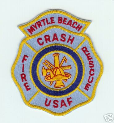 Myrtle Beach Crash Fire Rescue
Thanks to Jack Bol for this scan.
Keywords: south carolina usaf air force cfr arff aircraft
