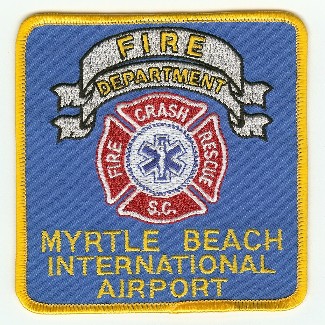 Myrtle Beach International Airport Crash Fire Rescue
Thanks to PaulsFirePatches.com for this scan.
Keywords: south carolina cfr arff aircraft department