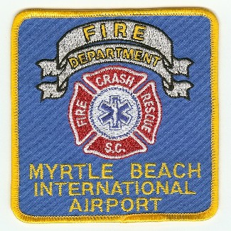 Myrtle Beach International Airport Crash Fire Rescue
Thanks to PaulsFirePatches.com for this scan.
Keywords: south carolina cfr arff aircraft department