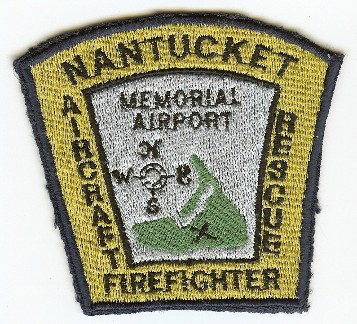 Nantucket Ackerly Field Memorial Airport
Thanks to PaulsFirePatches.com for this scan.
Keywords: massachusetts fire cfr arff aircraft crash rescue firefighter