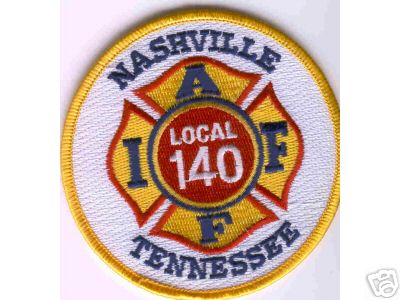Nashville IAFF Local 140
Thanks to Brent Kimberland for this scan.
Keywords: tennessee fire