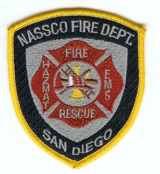 National Steel Shipbuilding Company Fire Department San Diego (California)
Thanks to PaulsFirePatches.com for this scan.
Keywords: nassco dept. ems rescue hazmat haz-mat