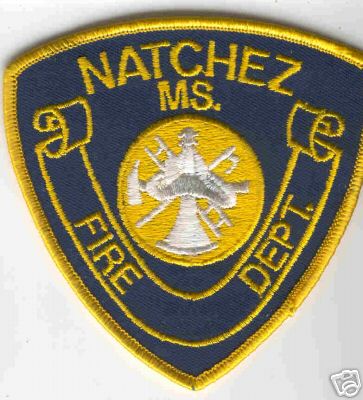 Natchez Fire Dept
Thanks to Brent Kimberland for this scan.
Keywords: mississippi department