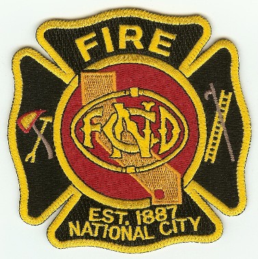 National City Fire
Thanks to PaulsFirePatches.com for this scan.
Keywords: california ncfd