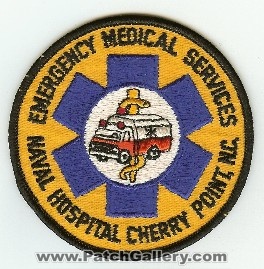 Naval Hospital Cherry Point Emergency Medical Services
Thanks to PaulsFirePatches.com for this scan.
Keywords: north carolina ems
