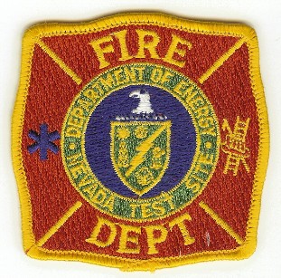 Nevada Test Site Fire Dept
Thanks to PaulsFirePatches.com for this scan.
Keywords: department doe department of energy