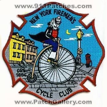 New York Firemen's Cycle Club (New York)
Thanks to apdsgt for this scan.
Keywords: firemens firemans bicycle