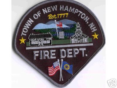 New Hampton Fire Dept
Thanks to Brent Kimberland for this scan.
Keywords: new hampshire department town of