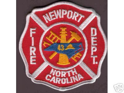 Newport Fire Dept
Thanks to Brent Kimberland for this scan.
Keywords: north carolina department