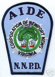 Newport News Police Department Aide (Virginia)
Thanks to apdsgt for this scan.
Keywords: nnpd n.n.p.d.