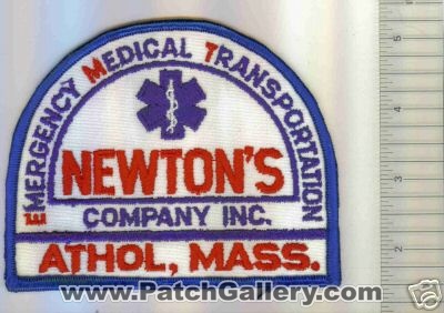 Newton's Emergency Medical Transportation Company Inc (Massachusetts)
Thanks to Mark C Barilovich for this scan.
Keywords: ems newtons emt athol