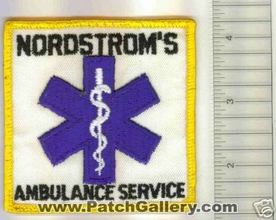 Nordstrom's Ambulance Service (Massachusetts)
Thanks to Mark C Barilovich for this scan.
Keywords: ems nordstroms