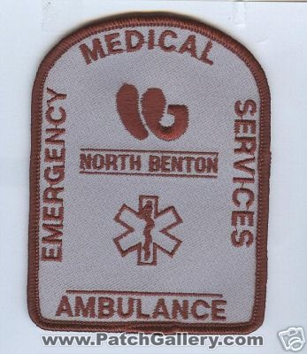 North Benton Ambulance Emergency Medical Services (Ohio)
Thanks to Brent Kimberland for this scan.
Keywords: ems