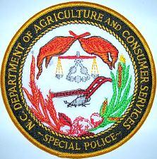 North Carolina Department of Agriculture and Consumer Services Special Police
Thanks to Chris Rhew for this picture.

