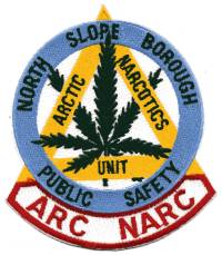 North Slope Borough Public Safety Arctic Narcotics Unit (Alaska)
Thanks to BensPatchCollection.com for this scan.
Keywords: police dps arc narc