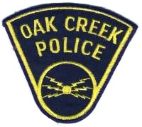 Oak Creek Police (Wisconsin)
Thanks to BensPatchCollection.com for this scan.
