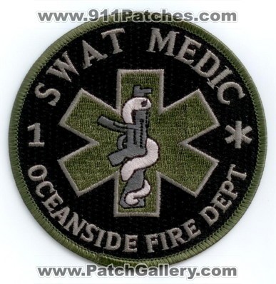 Oceanside Fire Department SWAT Medic (California)
Thanks to Paul Howard for this scan.
Keywords: dept.