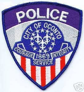 Oconto Police (Wisconsin)
Thanks to apdsgt for this scan.
