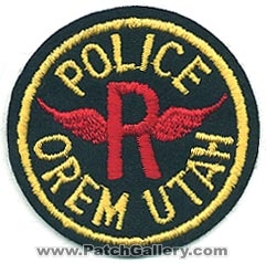 Orem Police Department (Utah)
Thanks to Alans-Stuff.com for this scan.
Keywords: dept.