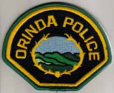 Orinda Police
Thanks to BlueLineDesigns.net for this scan.
Keywords: california