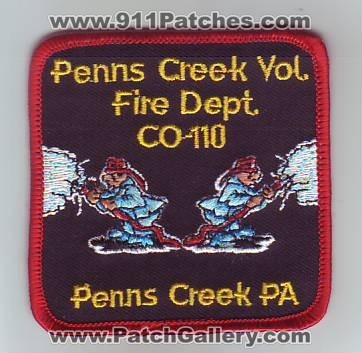 Penns Creek Volunteer FIre Department Company 110 (Pennsylvania)
Thanks to Dave Slade for this scan.
Keywords: vol. dept. co-110 co.