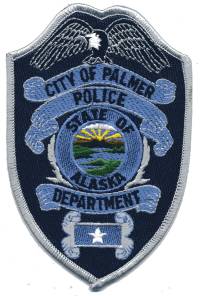 Palmer Police Department (Alaska)
Thanks to BensPatchCollection.com for this scan.
Keywords: city of