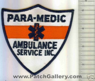 Para-Medic Ambulance Service Inc (Massachusetts)
Thanks to Mark C Barilovich for this scan.
Keywords: ems paramedic