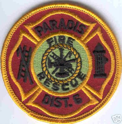 Paradis Fire Rescue Dist 6
Thanks to Brent Kimberland for this scan.
Keywords: louisiana district