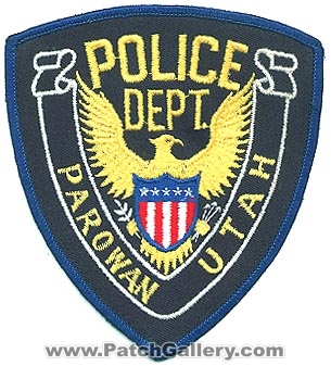 Parowan Police Department (Utah)
Thanks to Alans-Stuff.com for this scan.
Keywords: dept.
