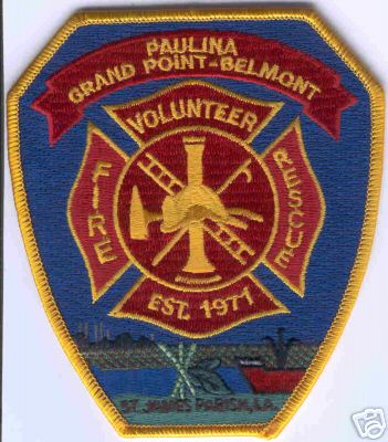 Paulina Grand Point-Belmont Volunteer Fire Rescue
Thanks to Brent Kimberland for this scan.
Keywords: louisiana