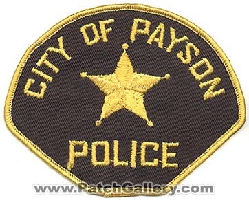Payson Police Department (Utah)
Thanks to Alans-Stuff.com for this scan.
Keywords: dept. city of