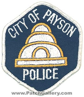 Payson Police Department (Utah)
Thanks to Alans-Stuff.com for this scan.
Keywords: dept. city of
