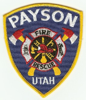 Payson Fire Rescue
Thanks to PaulsFirePatches.com for this scan.
Keywords: utah