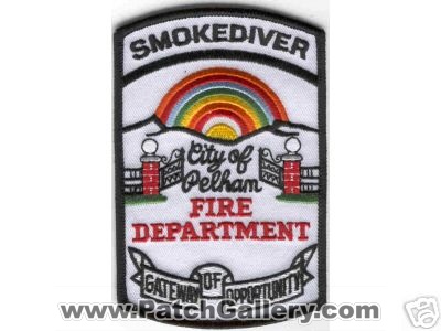 Pelham Fire Department Smokediver (Alabama)
Thanks to Brent Kimberland for this scan.
Keywords: city of