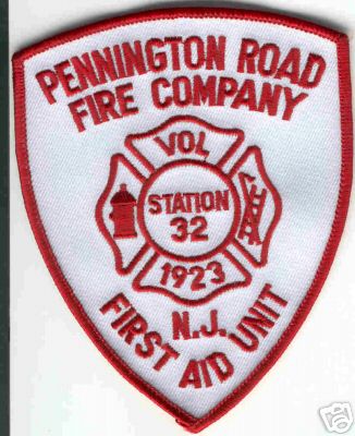 Pennington Road Fire Company
Thanks to Brent Kimberland for this scan.
Keywords: new jersey volunteer station 32 first aid unit