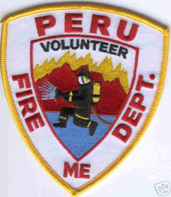 Peru Volunteer Fire Dept
Thanks to Brent Kimberland for this scan.
Keywords: maine department