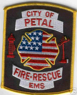 Petal Fire Rescue EMS
Thanks to Brent Kimberland for this scan.
Keywords: mississippi city of