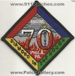 Philadelphia Fire Department Engine 70 Division 2 (Pennsylvania)
Thanks to Mark Hetzel Sr. for this scan.
Keywords: phila. pa. diamond in the rough