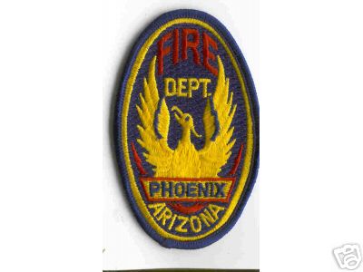 Phoenix Fire Dept
Thanks to Brent Kimberland for this scan.
Keywords: arizona department