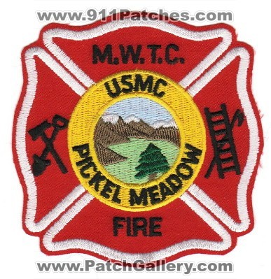Pickel Meadow Mountain Warfare Training Center Fire Department (California)
Thanks to Paul Howard for this scan. 
Keywords: usmc marine corps mwtc m.w.t.c.