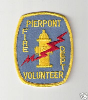 Pierpont Volunteer Fire Dept
Thanks to Bob Brooks for this scan.
Keywords: ohio department