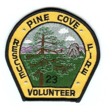 Pine Cove Volunteer Fire Rescue 23
Thanks to PaulsFirePatches.com for this scan.
Keywords: california