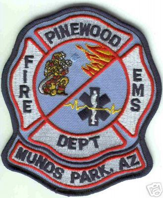 Pinewood Fire Dept EMS
Thanks to Brent Kimberland for this scan.
Keywords: arizona department munds park