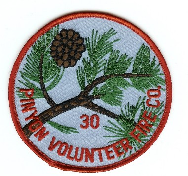 Pinyon Volunteer Fire Co 30
Thanks to PaulsFirePatches.com for this scan.
Keywords: california company